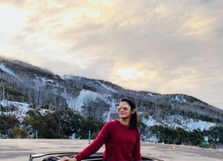Priya Bhavani Shankar Instagram - Forever that girl who gets excited when the sky is in pretty colours ☺️ Falls Creek