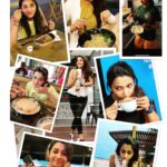 Priya Bhavani Shankar Instagram - So @rajvel.rs was asked to forward one happy pic of mine to post in insta and he sent me this😊 people who love to eat are the best and happy people. Bingo you guys are looking at the best 🙈 it’s a common ground universal experience. Indian Japanese Tibetan Chinese Malaysian Thai name it we love it ❤️ don’t just eat it cherish it 🥰 #foodlove #happygirl