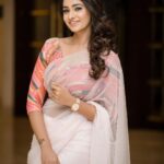 Priya Bhavani Shankar Instagram – Wearing this Pleasant saree from @suresh.menon for Edison awards😊 happy birthday dear boy. Wish you all good. HMU @arupre_makeup_artist and @kiransaphotography thanks for the pics 🤗
