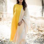 Priya Bhavani Shankar Instagram - Loved this yellow’ness as much as I love you @nandhitharamesh 😊 wearing @merasalofficial and when we don’t find a place to click pics @kiransa does it anywhere and makes it look apt😀 @kiransaphotography 🙏🏼