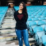 Priya Bhavani Shankar Instagram – When an overfond enthusiast take you to the gallery much ahead of the match and you oblige up on munchies 😬 grinning 😬
