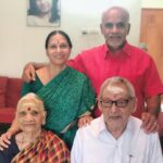 Priya Bhavani Shankar Instagram - If anything I would want in future is, the smile my mother has on her face. The sheer happiness she derives by taking care of her mom and dad😊and its a blessing to hear that ‘Good Night’ from my paati every night and we only pray for a more happier and healthier ‘Good Morning’ from her the next day😊 we are more than blessed to celebrate our most handsome thatha’s 86th birthday😊 Elders at home are definitely a blessing and teach your kids by treating them right😊
