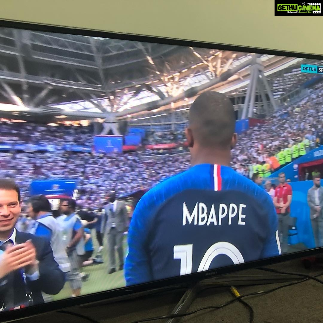 Priya Bhavani Shankar Instagram - Kylian Mbappe replacing Thierry Henry in style!! #FravsArg #worldcup2018 ⚽️🏆😃#loveforfootball