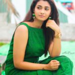 Priya Bhavani Shankar Instagram – Curious love for green from @teoriindia π styled HMU by @perfektmakeover and @arunprasath_photography thanks for the picπ