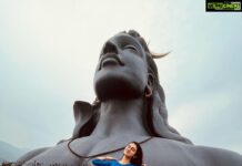 Priya Varrier Instagram - ✨🧿 Adiyogi Shiva statue
