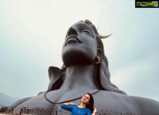 Priya Varrier Instagram - ✨🧿 Adiyogi Shiva statue