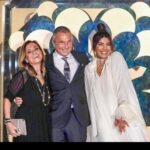 Priyanka Chopra Instagram - So much love for my @bulgari family and congratulations to Her Highness Sheikha Fatima Bint Hazza Al Nahyan, @jc.babin, @lucia_silvestri and the entire team on the launch of the beautiful Jannah collection. Outfit: @harithand Style: @luxurylaw Jewellery: Jannah collection created by Her Highness X @lucia_silvestri, creative director at Bulgari. Make up: @massimoserini.official Hair: @rafifazaa Bvlgari Resort Dubai