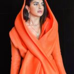 Priyanka Chopra Instagram - 🧡 What a wonderful day with my @bulgari family in Dubai. It was such an honor to launch the Jannah collection today. It’s incredible labor of love created by two passionate, powerful women, @lucia_silvestri and Her Highness Sheikha Fatima Bint Hazza Al Nahyan, both of whom I admire tremendously. This collection is an homage to heritage, culture and a perfect amalgamation of the east and the west. I also have to give a special shout out to #MohamedBenchellal. Congratulations on winning the vogue fashion prize as well as the fashion trust Arabia award. Sustainable fashion is the need of the hour and thank you @luxurylaw for recognising incredible talent from the world for me ❤️ @bulgari @jc.babin Outfit by: @benchellal Styled by: @luxurylaw Jewellery- Jannah collection created by Her Highness X and @lucia_silvestri , creative director at Bulgari. Makeup: @massimoserini.official Hair: @rafifazaa