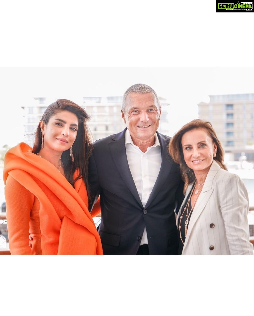 Priyanka Chopra Instagram - 🧡 What a wonderful day with my @bulgari family in Dubai. It was such an honor to launch the Jannah collection today. It’s incredible labor of love created by two passionate, powerful women, @lucia_silvestri and Her Highness Sheikha Fatima Bint Hazza Al Nahyan, both of whom I admire tremendously. This collection is an homage to heritage, culture and a perfect amalgamation of the east and the west. I also have to give a special shout out to #MohamedBenchellal. Congratulations on winning the vogue fashion prize as well as the fashion trust Arabia award. Sustainable fashion is the need of the hour and thank you @luxurylaw for recognising incredible talent from the world for me ❤️ @bulgari @jc.babin Outfit by: @benchellal Styled by: @luxurylaw Jewellery- Jannah collection created by Her Highness X and @lucia_silvestri , creative director at Bulgari. Makeup: @massimoserini.official Hair: @rafifazaa