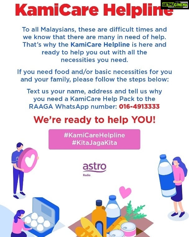 Punnagai Poo Gheetha Instagram - These are difficult times and we know that there are many in need of help. Reach out to our #KamiCareHelpline at 016-4913333 and we’re ready to help you out with all the necessities you need. @raaga.my #KitaJagaKita மக்களுக்கு மக்கள் இதுவும் கடந்து போகும் #KamiCareHelpLine #KitaJagaKita #AR
