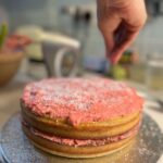 Radhika Apte Instagram - Pre party cake making 🎂 #swipelefttoseemore #ohyeahimgood #bestfriends40thbirthday #partyweekend #sundayhangover 😵‍💫 #lemonbluepoppyseedcake #freshraspberrybuttercream #coconutshavings #lemonzest🍋