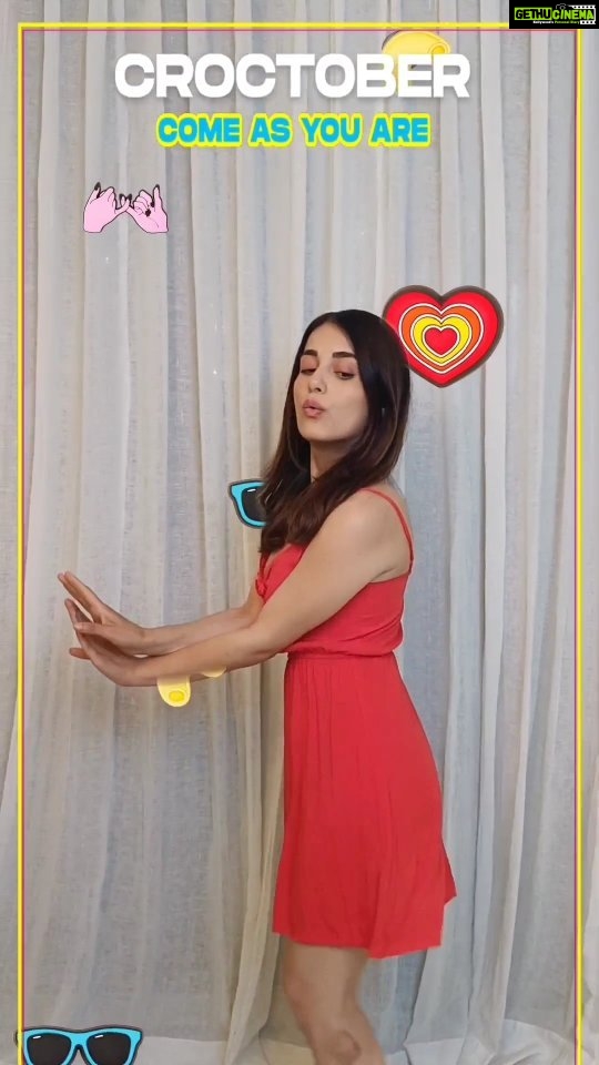 Radhika Madan Instagram - Hi, happy Croctober! ❤️🔥 Party season is here, and here’s how I’m dancing to celebrate it this year! Join me in doing the Croctober Dance Challenge by posting a video of you doing this dance with the Come As You Are filter on. Tag @crocsindia while posting your reel, and don’t forget to #ComeAsYouAre 🥳 PS. 1 dance = 1 chance for you to feature in their music video too! #Croctober21