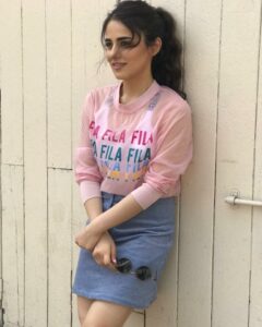 Radhika Madan Instagram - Top @filaindia Sports bra and skirt @hm #hmindia Make up: @makeupbyreshmerchant hair: @hairbymegha Styling: @amandeepkaur87