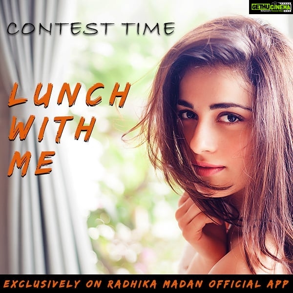 Radhika Madan Instagram - Hello guys, this is the very first contest on my app! On such an occasion I wanted to thank my fans for being part of my life! 1 Lucky fan will get a chance to go on Lunch with Me! All you need to do is download my official App & Participate in the Contest! (LINK IN BIO) #RadhikaMadan #RadhikaMadanOfficialApp