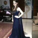 Radhika Madan Instagram - Repost: @nemaani : @radhikamadan looking gorgeous in our midnight blue gown at a fan meet in Indonesia. For order and details kindly DM us or mail us at nemaani16@gmail.com #Nemaani #fabricatingyourdreams #handcraftedwithlove #indiandesigner #indowestern #festivewear #modern #style #blue #gown #love #details