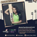 Radhika Madan Instagram – Super excited to see your dubsmash people! Make some crazy ones!Tag our official channels ,add a hashtag you can win a chance to meet Me!😊❤ @mumbai_tigers_official @colorstv@boxcricketleague_2