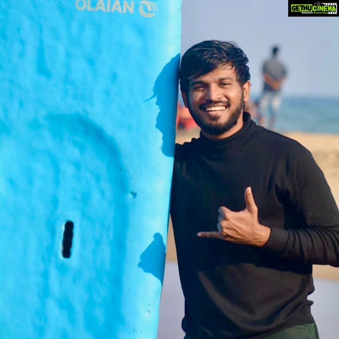 Rakshan - 229.4K Likes - @surfturfindia 🏄♂️🌊 fun time thanks @makapa_anand anna for taking me😘