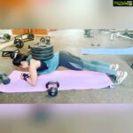 Ramya Subramanian Instagram - The day I realised Weight dropping is as important as weight lifting 🐒😛🙆🏻‍♀️🤪! Wait For It till the end …….. Core Killers WOD 👇🏻: Weighted Planks BW Cossack Squats Stability Ball Lateral Toe Touch Whistle - Urban Sports Hub