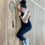 Ramya Subramanian Instagram - How we start playing (after a gap of 10 months ) >>>>> Swipe Left to see how we finish 😬🐒. #BadmintonLovers #BadmintonToday #YonexBadminton #badmintonindia #badmintonlife #badmintontraining #badmintontime #badmintonday