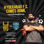 Rana Daggubati Instagram - Football has arrived in Hyderabad and how! Join me for Hyderabad F.C.'s first-ever ISL home game at Gachibowli Athletic Stadium on November 2nd(Saturday), 7:20 pm onwards. Book your tickets now at http://bit.ly/HydFCTickets @hydfcofficial @IndianSuperleague #AbHyderabadKhelega #HyderabadFC #HYDKER #HEROISL #IndianSuperLeague
