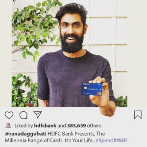 Rana Daggubati Instagram - Who says a man's lifestyle is affordable? Especially when you’re a Millennial. But I’ve now got a clear winner for life, #HDFCBankMillennia - A card that pays you to spend. So that football night with friends and lots of pizza? You’re In. Those Shoes? You’re Buying Them. To get your HDFC Bank Millennia Card DM @hdfcbank, cause it’s your life…#SpendItWell

Powered by @mastercardindia