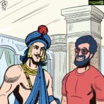 Rana Daggubati Instagram - Discussed battle strategies with King Ashoka. Where do you think im going to go next? @tinklecomicsstudio @amarchitrakatha