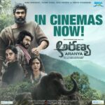 Rana Daggubati Instagram - The epic battle of Man Vs Nature to #SaveTheElephants is in cinemas today! Watch this epic jungle adventure drama on the big screen now! Book your tickets for #Aranya and #Kaadan today! #Aranya #Kaadan #InTheatresOn26thMarch @thevishnuvishal @prabusolomonofficial @zyhssn @shriya.pilgaonkar @erosstx @erosmotionpics @erosnow