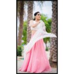 Rashmi Gautam Instagram - Outfit by @pethakamsetti P.C @ekorphotography #lifeismagical #rashmigautam #peachandwhite #indian #ghagra