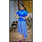 Rashmi Gautam Instagram – 💃 curated by @stylistrichie 📸 @ekorphotography 
#lifeismagical #rashmigautam #whiteandblue #polkadots