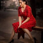 Rashmi Gautam Instagram - Outfit by @varahi_couture 🎈🍓🍅🍎 P.c @sandeepgudalaphotography 📸📸📸