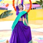 Rashmi Gautam Instagram - Sankranthi spl half saree by @varahi_couture Pic 📸 credit @santhosh_photography_sp Earnings @bandhanemporio #RashmiGautam #halfsaree #indianfestivals #sankranti #2022