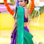 Rashmi Gautam Instagram - Sankranthi spl half saree by @varahi_couture Pic 📸 credit @santhosh_photography_sp Earnings @bandhanemporio #RashmiGautam #halfsaree #indianfestivals #sankranti #2022