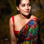 Rashmi Gautam Instagram - Red flaming saree by @rishitha._.reddy 🍒🍎🍅🍓🎈🌶