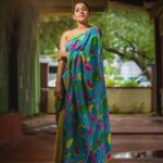 Rashmi Gautam Instagram - Flamingo print saree by @shrutiigclothing P.c @sandeepgudalaphotography 📸📸📸