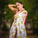 Rashmi Gautam Instagram - Owl print saree by @shrutiigclothing 🦉🦉🦉🦉🦉🦉🦉🦉🦉🦉🦉🦉 Pic @sandeepgudalaphotography 📸📸📸📸📸