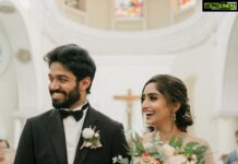 Reba Monica John Instagram - 09/01/2022 ✨♾ “ Love bears all things, believes all things, hopes all things, endures all things. Love never ends “ Corinthians 13 We pledged to the Almighty, to have and to hold, from this day forward, for better for worse, for richer, for poorer, in sickness and in health, to love and cherish always 💕 @joemonjoseph P.c: @magicmotionmedia Wedding gown: @t.and.msignature HMU: @makeupbytonymua Bouquet: @angelas.bridalcreations @ligiamribeiro04 Jewellery: @m.o.dsignature #JJRJ #itsofficial #nowandforever St Patricks Church, Brigade Road, Bangalore