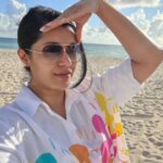 Reenu Mathews Instagram - Hey Sun, can you stop staring at me? 😄😄 . . #miamivibes #selfmusings #beachvibes #sunkissed #minivacay #instamood #reenumathews Miami Beach, Florida