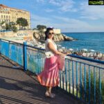 Reenu Mathews Instagram - Meet Me where the Sky touches the Sea 💙 . . . #travelgram #travelhotelsmiles #travelaroundtheworld #traveldiaries #calmyourmind #ilovenicefrance #niceplage #breezydresses #reenumathews Nice Plage