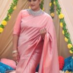 Rekha Krishnappa Instagram - Thanks for this beautiful silk saree @hemthreadclosetkurtissalwars @hemthreadcloset Browse into the page for more beautiful collection ♥️ Thanks for making me beautiful ♥️. . . . sareecollections #sareedraping #sareestyle #sareelove #sareeindia #sareeonlineshopping #sareefashion #sareeaddict #sareelover Chennai, India