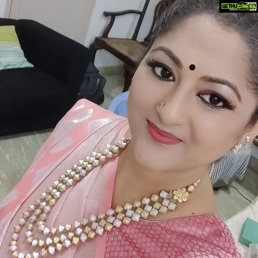 Rekha Krishnappa Instagram - Glowing with this Terra cotta neck peice.... Thank you so much for your thought @lismafashionmadurai ❤️ . . . . #onlinejewellery #jewlleryforwomen #jewellerydesign #jeweleryfashion #jewelrylover #jewelleryforeveryone #jewelryaddict Chennai, India