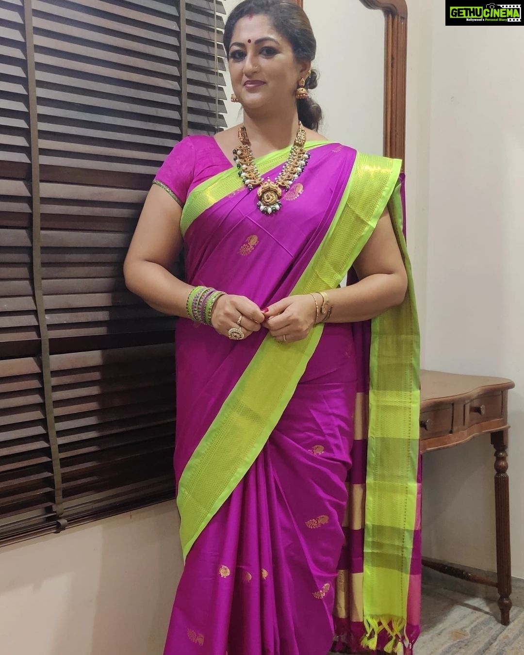 Rekha Krishnappa Instagram - Saree is a beautiful attire to suit any women..... Thanks @ishvari.womens.world for this beautiful saree❤️ . . . . sareecollections #sareedraping #sareestyle #sareelove #sareeindia #sareeonlineshopping #sareefashion #sareeaddict #sareelover Chennai, India