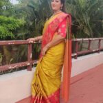 Rekha Krishnappa Instagram - Beautiful saree and lovely colour combination Thank you so much @dharsi_fashions for this saree❤️ . . sareecollections #sareedraping #sareestyle #sareelove #sareeindia #sareeonlineshopping #sareefashion #sareeaddict #sareelover Chennai, India