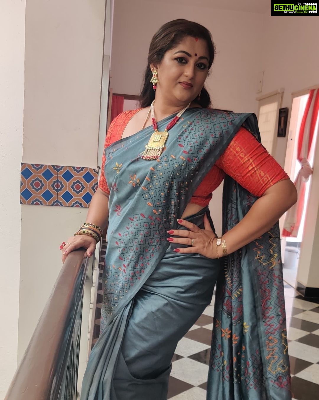 Rekha Krishnappa Instagram - Different from my usual collection but I love the saree colour and work on it... Browse @shreeboutique1120 for different saree collection. . . . sareecollections #sareedraping #sareestyle #sareelove #sareeindia #sareeonlineshopping #sareefashion #sareeaddict #sareelover Chennai, India