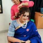 Rekha Krishnappa Instagram – @samudrikas_designer_studio_ 
Before shoot getting ready the beautiful @rekhakrishnappa
#reels #fashionable