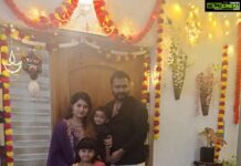 Reshmi Menon Instagram - Happy happy Diwali from us ❤️