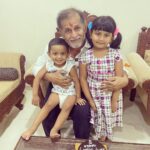 Reshmi Menon Instagram - Thatha happiest with his babies 😍 Happy bday appa ❤️