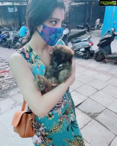 Richa Panai Instagram - Some connections are so instant but yet so pure .. I so so wanted to bring this little one home but I couldn’t ..I hope and pray he finds his home soon!🤎 #puppylove #dogsofinstagram #animallove #soinnocent