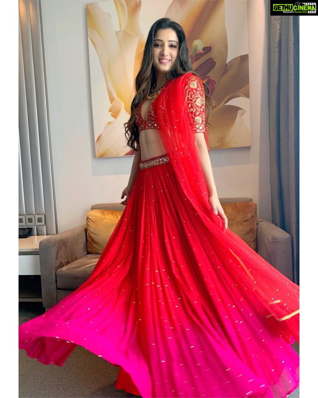 Richa Panai Instagram - For @hi_life_exhibition inauguration today at Hyderabad! It’s happening on 29th and 30th of august at @novotelhicc So don’t miss out!❤️ Lehnga - @nallamz Jewellery - @perniaspopupshop Makeup and hair - @raghu_makeup_studio and Shankar Event manager - @marksmediacommunications