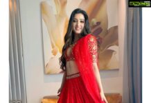 Richa Panai Instagram - For @hi_life_exhibition inauguration today at Hyderabad! It’s happening on 29th and 30th of august at @novotelhicc So don’t miss out!❤️ Lehnga - @nallamz Jewellery - @perniaspopupshop Makeup and hair - @raghu_makeup_studio and Shankar Event manager - @marksmediacommunications