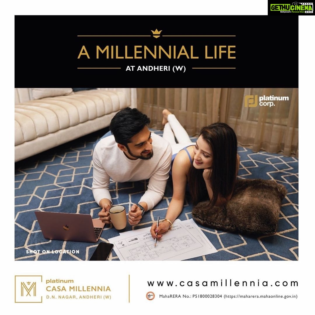 Richa Panai Instagram - Experience A Millennial Lifestyle At Platinum Casa Millennia. Here Luxury Is A Way Of Life - 1 Bed Residences @ Rs. 89 Lacs* Onwards* To know more visit us at www.casamillennia.com or give us a call at +91 808080 4182 #CasaMillennia #MillenniumLifestyle #Millennials #PlatinumCorp #Mumbai #AndheriWest #PropertiesInMumbai #MumbaiRealty